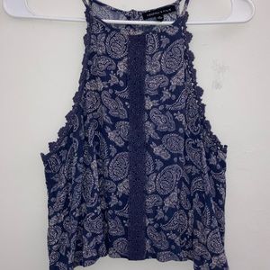 PacSun Kendall & Kylie button back flowy crop tank top